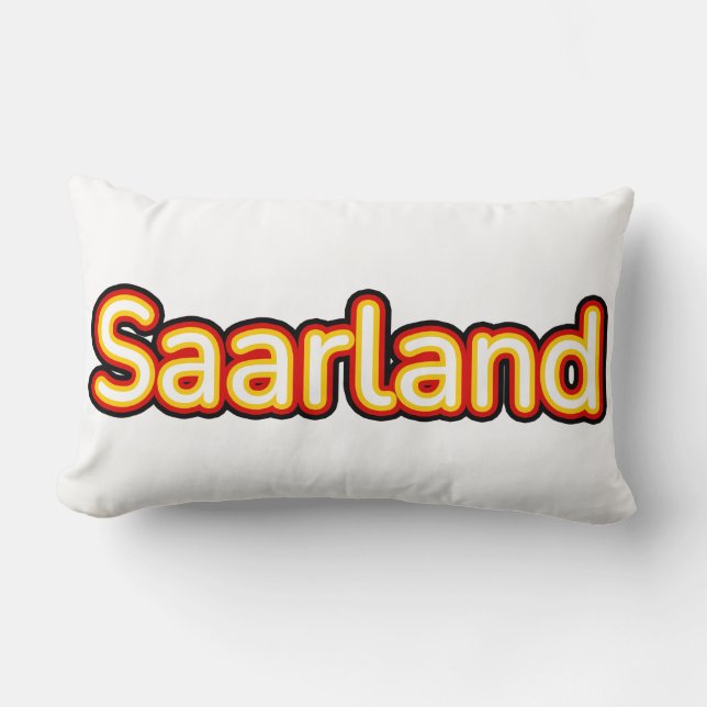 Saarland Deutschland Germany Lumbar Cushion (Front)