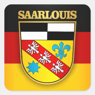 Saarlouis Kreis COA Square Sticker