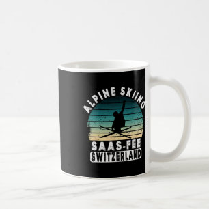 Saas-fee Ski Resort Swiss Alps Alpine Skiing Switz Coffee Mug