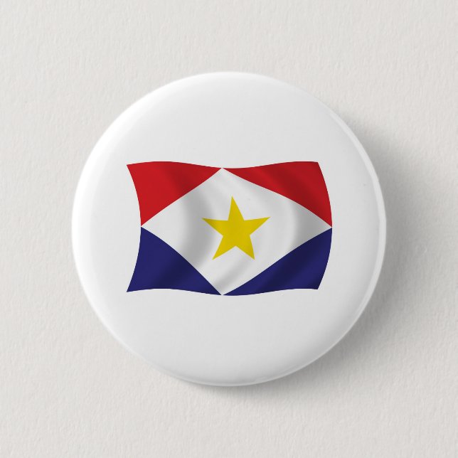 Saba Flag Button (Front)