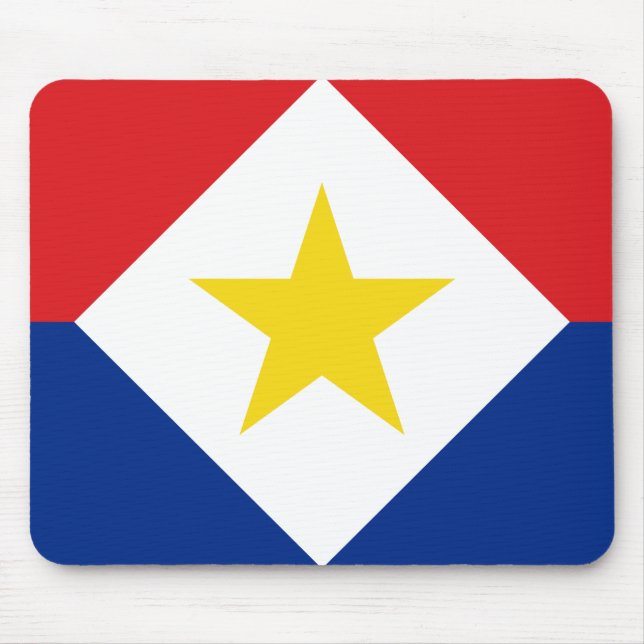 Saba Flag Mouse Mat (Front)