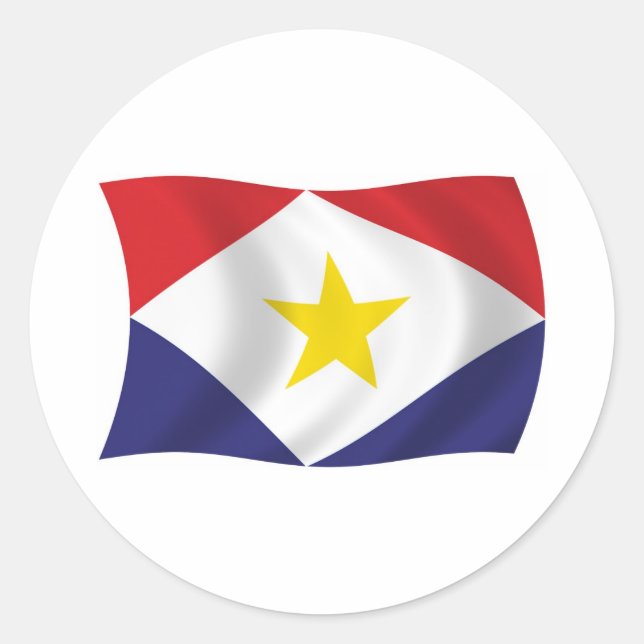 Saba Flag Sticker (Front)
