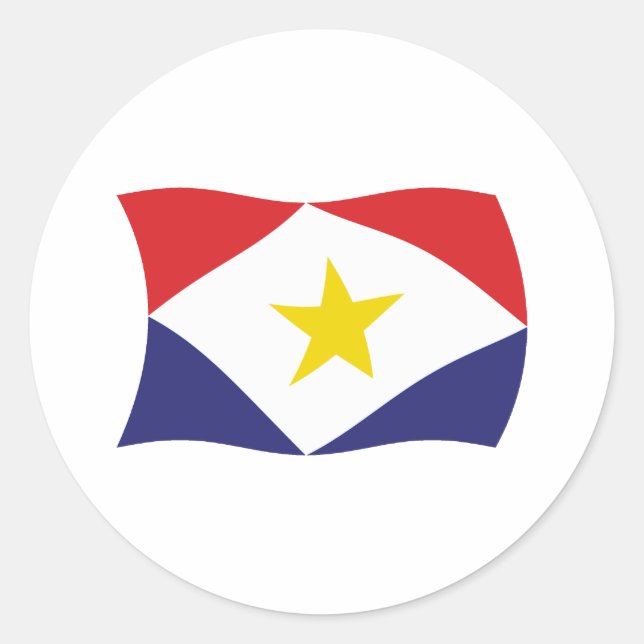 Saba Flag Sticker (Front)