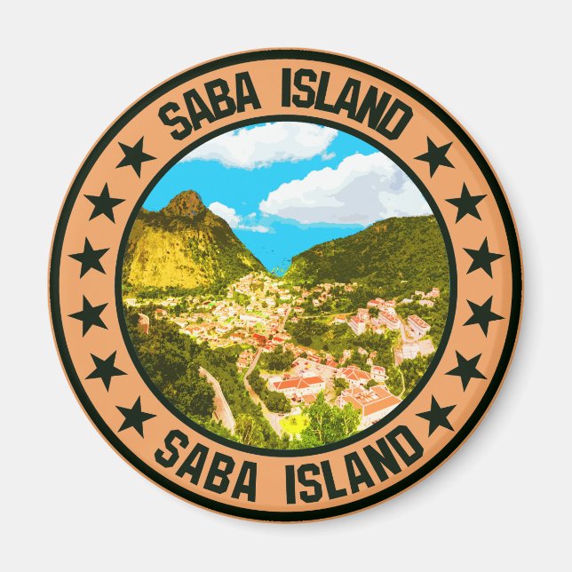 Saba Island                                        Magnet (Front)
