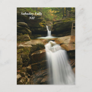 Sabaday Falls , NH Postcard