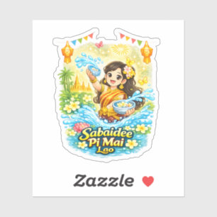 Sabaidee Pi Mai – Cute Lao Girl Water Festival Shi