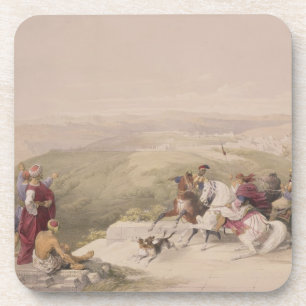 Sabaste, ancient Samaria, April 17th 1839, plate 4 Coaster
