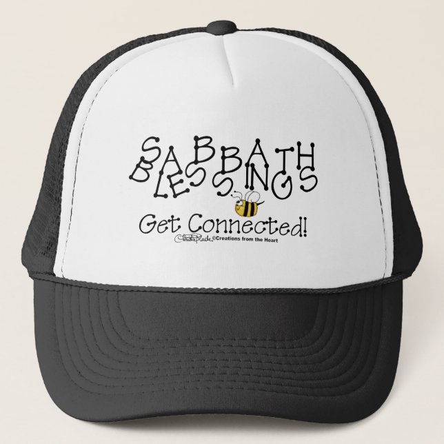 Sabbath Blessings Get Connected Trucker Hat (Front)