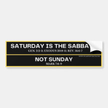 Sabbath Bumper Sticker