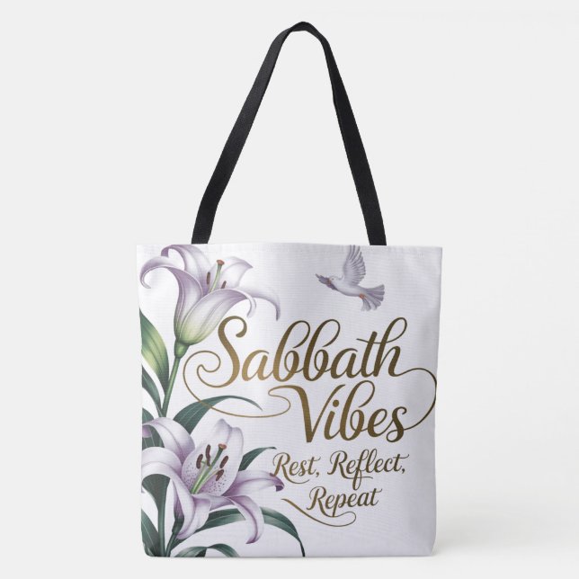 Sabbath Vibes Tote Bag (Front)