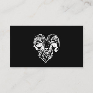 Sabbatic Baphomet Goat Evil Satanic Business Card