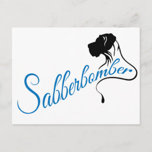 Sabberbomber Postcard