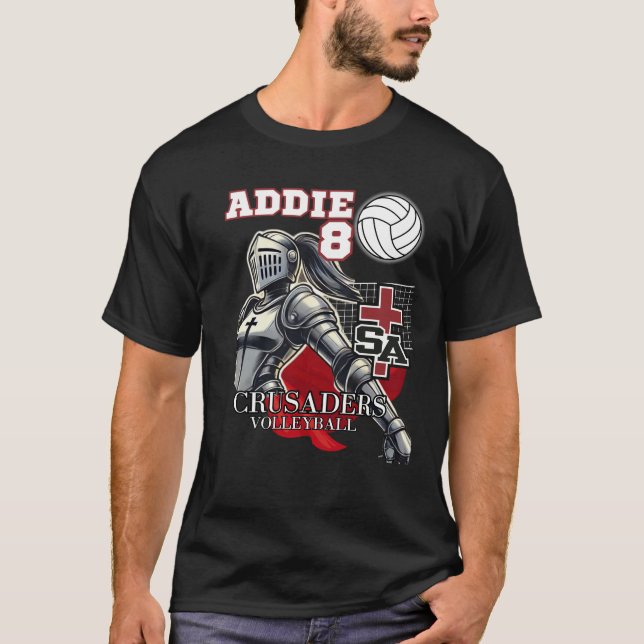 SABC Volleyball - Addie 8 T-Shirt (Front)