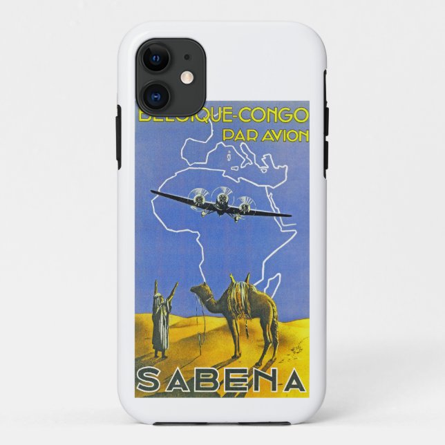 Sabena ~ Belgique Congo Case-Mate iPhone Case (Back)