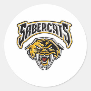 Sabercats Youth Football & Cheer Classic Round Sticker