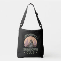 Sabertooth Tiger Retro Forest Sunset Club