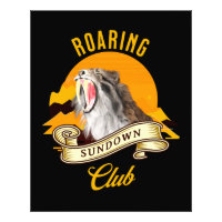 Sabertooth Tiger Retro Sunset Adventure Club