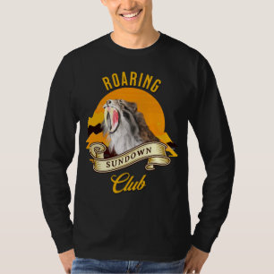 Sabertooth Tiger Retro Sunset Adventure Club T-Shirt