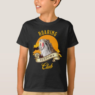 Sabertooth Tiger Retro Sunset Adventure Club T-Shirt