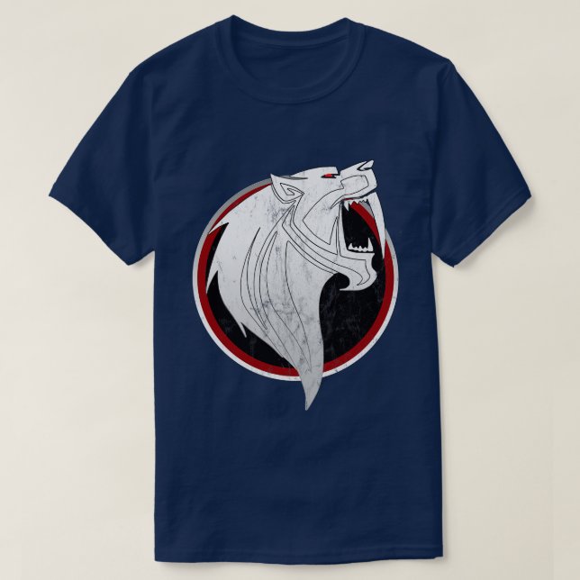 Sabertooth Tiger Vintage Logo T-Shirt (Design Front)