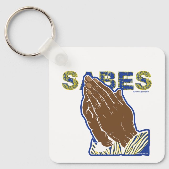 SABES Fan Black History fan Hands Month Key Ring (Front)