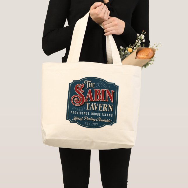 Sabin Tavern - Jumbo Tote! Large Tote Bag (Front (Product))