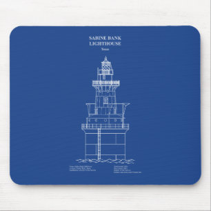 Sabine Bank Lighthouse - Texas – AD Mouse Mat