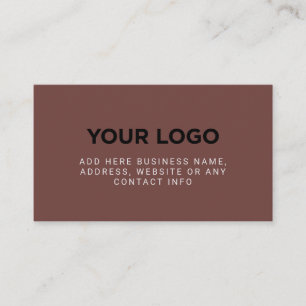 Sable Brown   Simple Company Logo Business Card