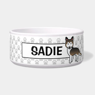 Sable Cartoon Siberian Husky Dog