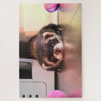 Sable Ferret Pouting Jigsaw Puzzle