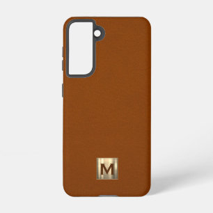 Sable Luxury Gold Monogram Samsung Galaxy Case