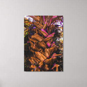 Sable Palm Trunk Canvas Print