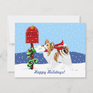 Sable Papillon Christmas Mail Invitation