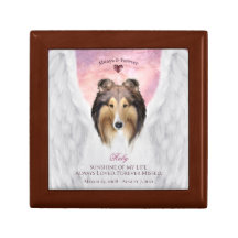 Sable Rough Collie Angel Portrait - Pet Keepsake