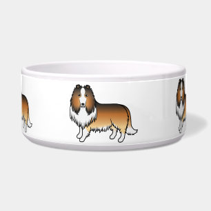 Sable Rough Collie Cute Cartoon Dogs