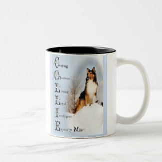 Sable Rough Collie Gifts Two-Tone Coffee Mug
