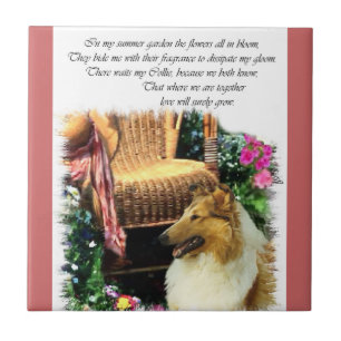 Sable Rough Collie Where Love Grows Tile