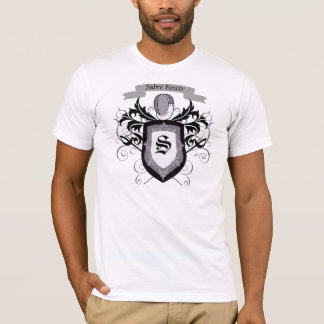 Sabre Fencing Crest White Men's T-Shirt
