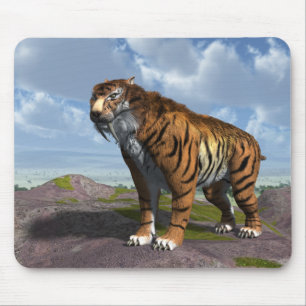 Sabre Tooth Tiger Mouse Mat