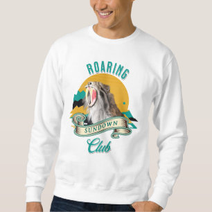 Sabre Tooth Tiger Roaring Sundown Club Sweatshirt