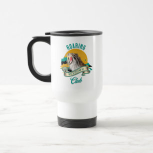 Sabre Tooth Tiger Roaring Sundown Club Travel Mug