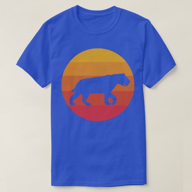 Sabre Toothed Tiger cat T-Shirt (Design Front)
