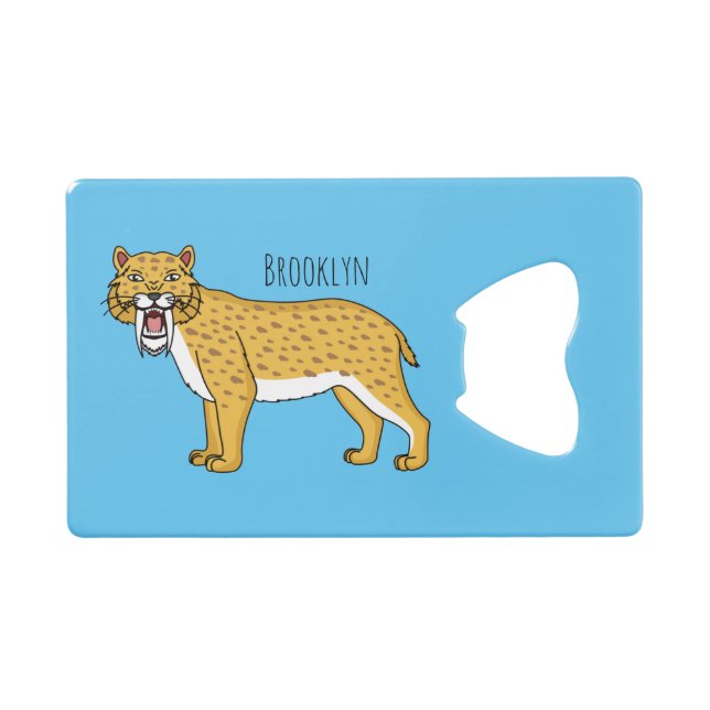 Sabre-toothed tiger illustration (Front (Horizontal))