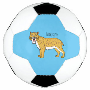 Sabre-toothed tiger illustration football
