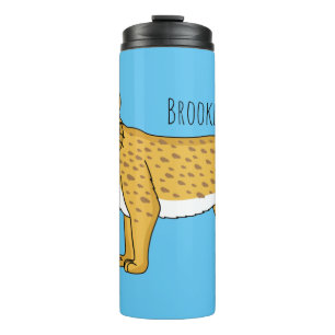 Sabre-toothed tiger illustration  thermal tumbler