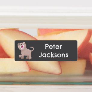 Sabre Toothed Tiger Smilodon cartoon personalised