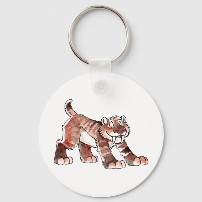 Sabretooth Tiger Keychain (Front)