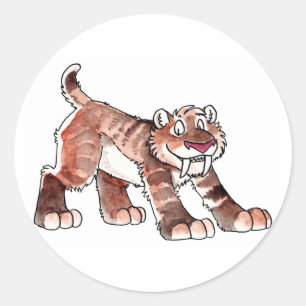 Sabretooth Tiger Stickers