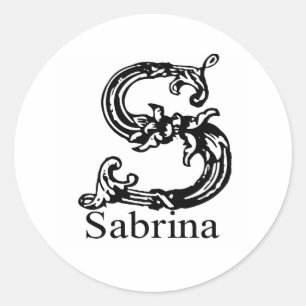 Sabrina Classic Round Sticker