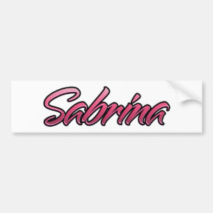 Sabrina faded pink Aufkleber Sticker